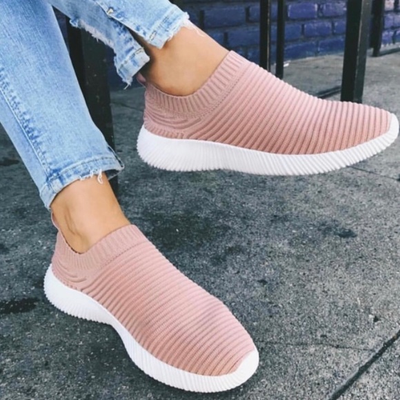 Shoes - Pink Slip on Shoes Size 7.5